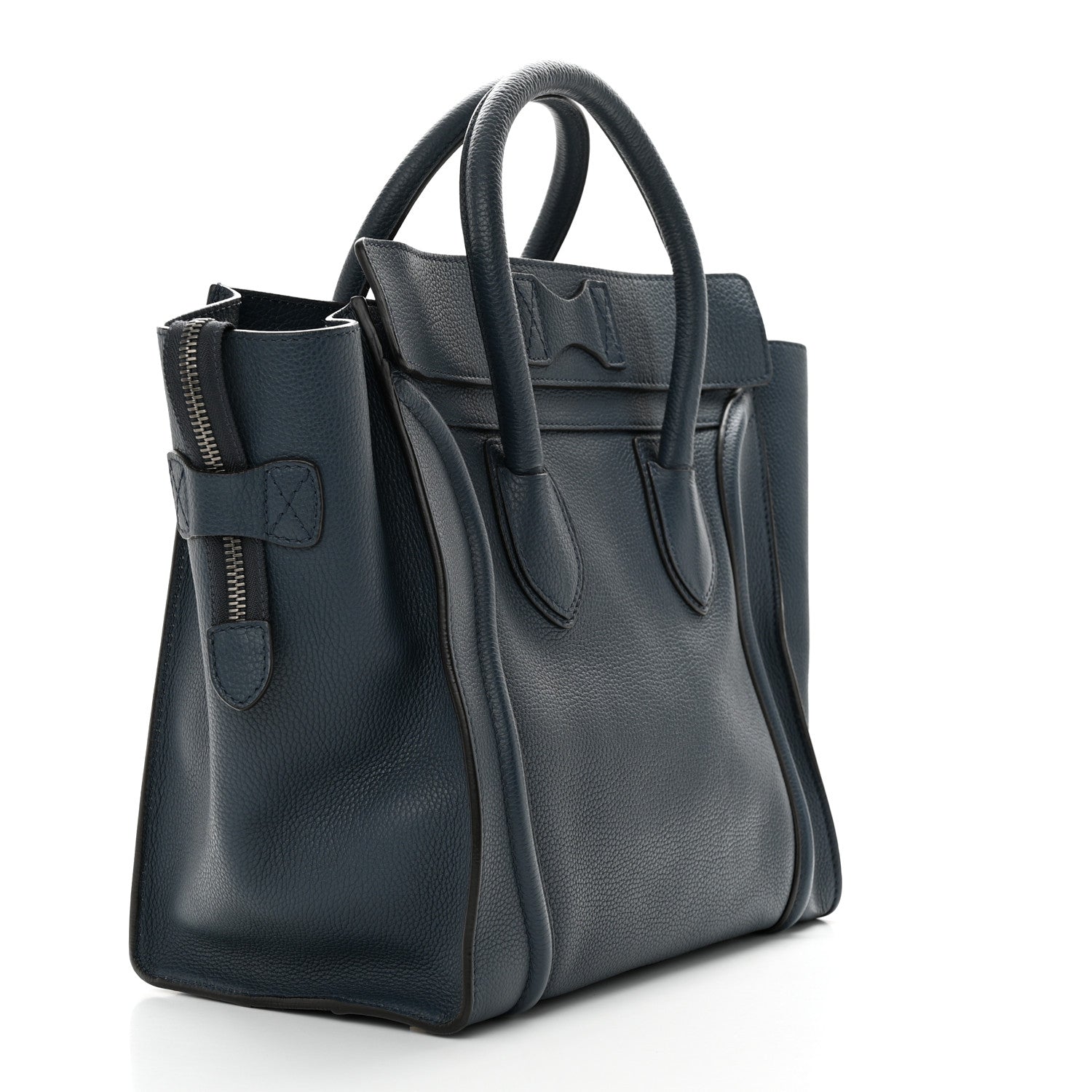 Celine Drummed Calfskin Mini Luggage Orage 3 of 9