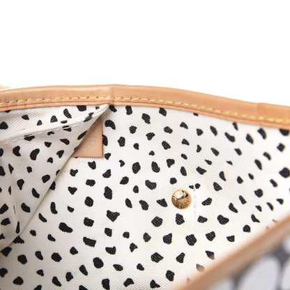 Louis Vuitton Monogram Kusama Waves Neverfull MM White 9 of 10