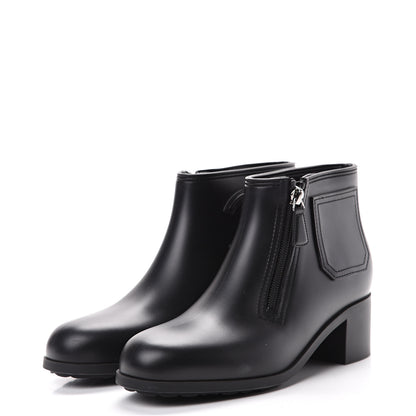 Chanel PVC CC Short Boots 38 Black 3 of 8