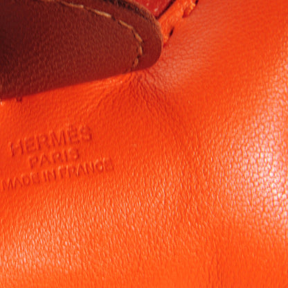 Hermes Milo Lambskin Grigri Rodeo Horse Bag Charm PM Feu Orange Fauve 3 of 4