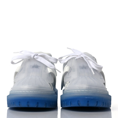 Christian Dior Calfskin Clear Rubber Dior-ID Platform Sneakers 39 White Deep Blue 2 of 9