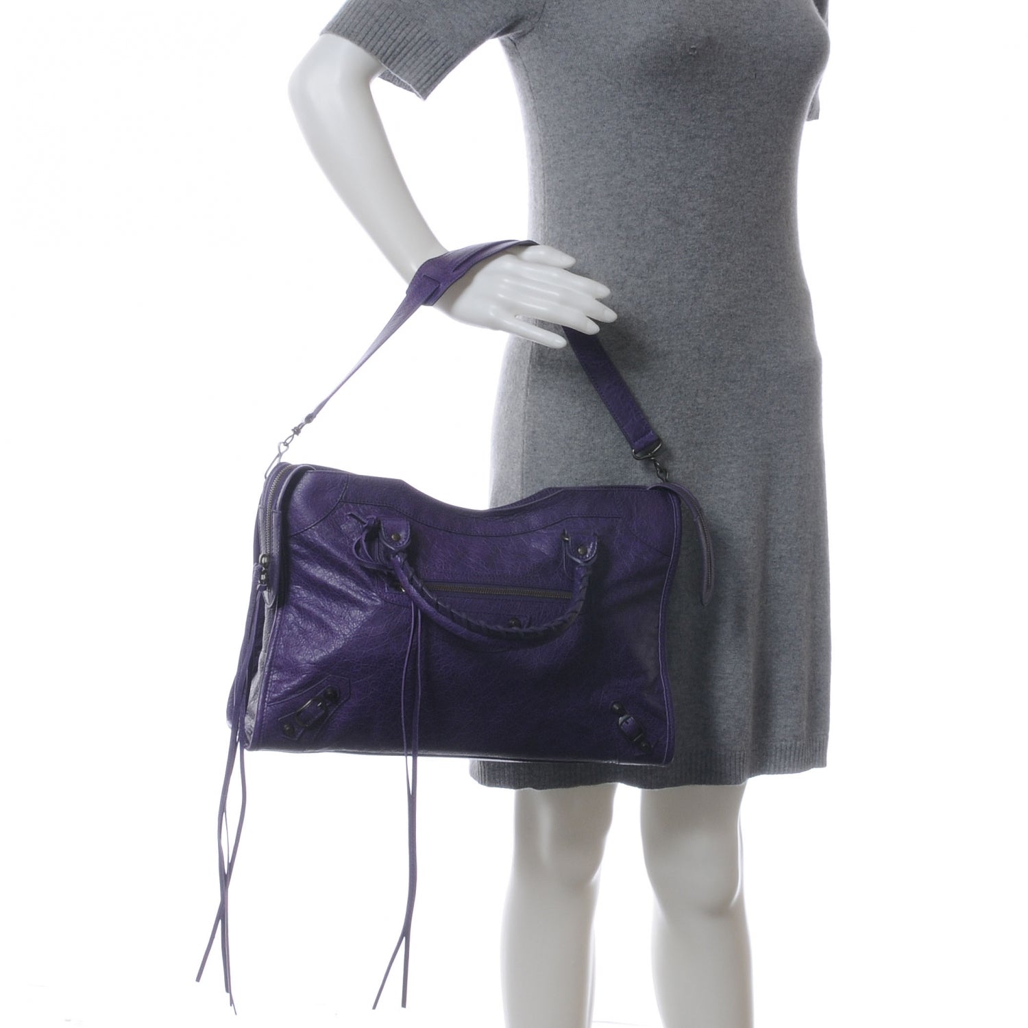 Balenciaga Agneau City Dark Violet 2 of 7