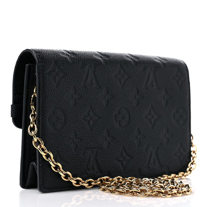 Louis Vuitton Empreinte Vavin Chain Wallet Black 3 of 10