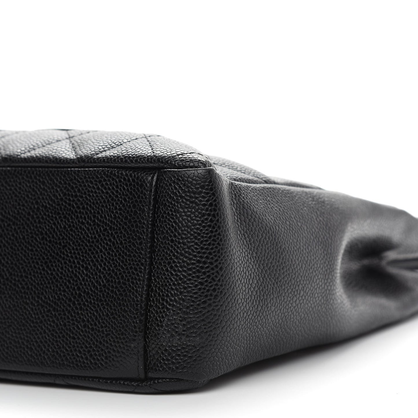 Caviar Quilted Petit Shopping Tote PST Black