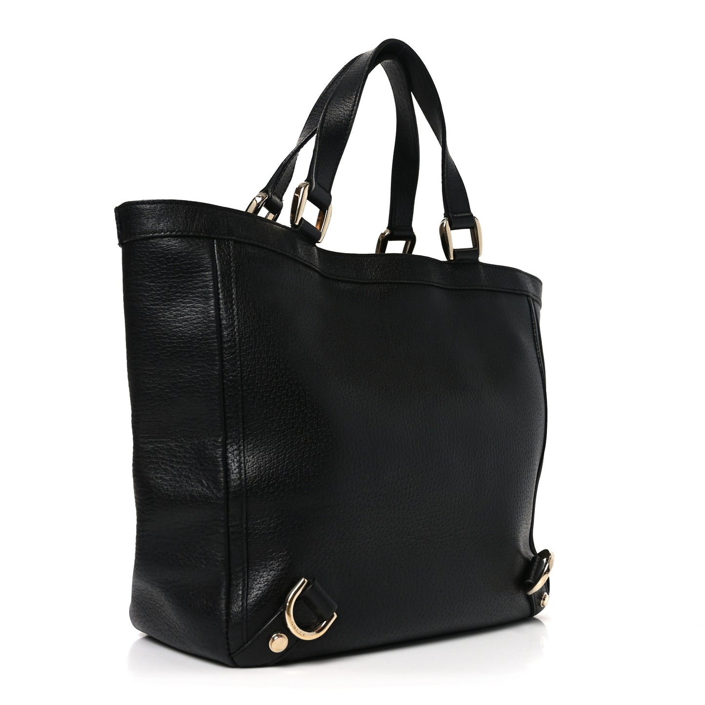 Calfskin Small Abbey Tote Black