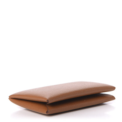 Hermes Epsom Calvi Card Case Gold 4 of 7