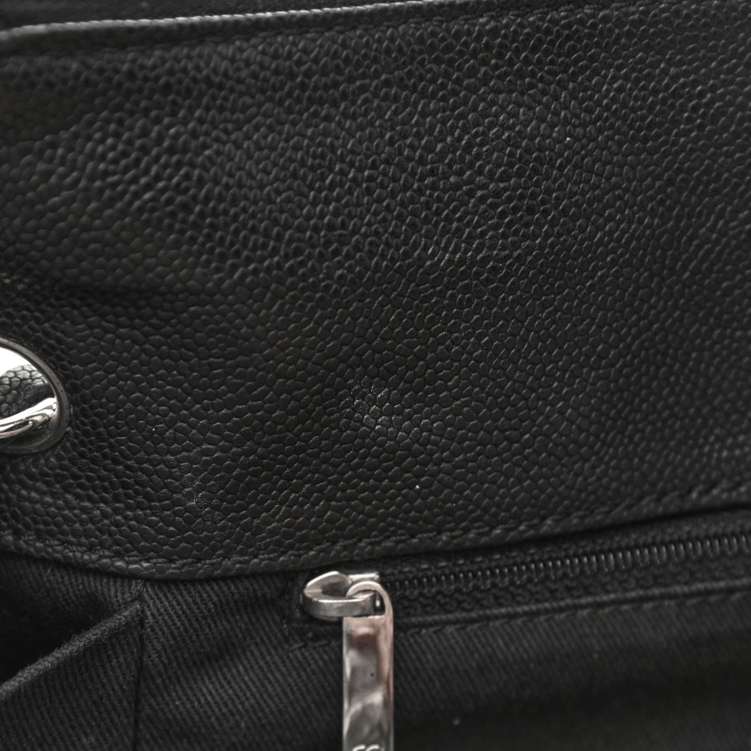 Chanel Caviar Diagonal Ligne Tote Black 11 of 13