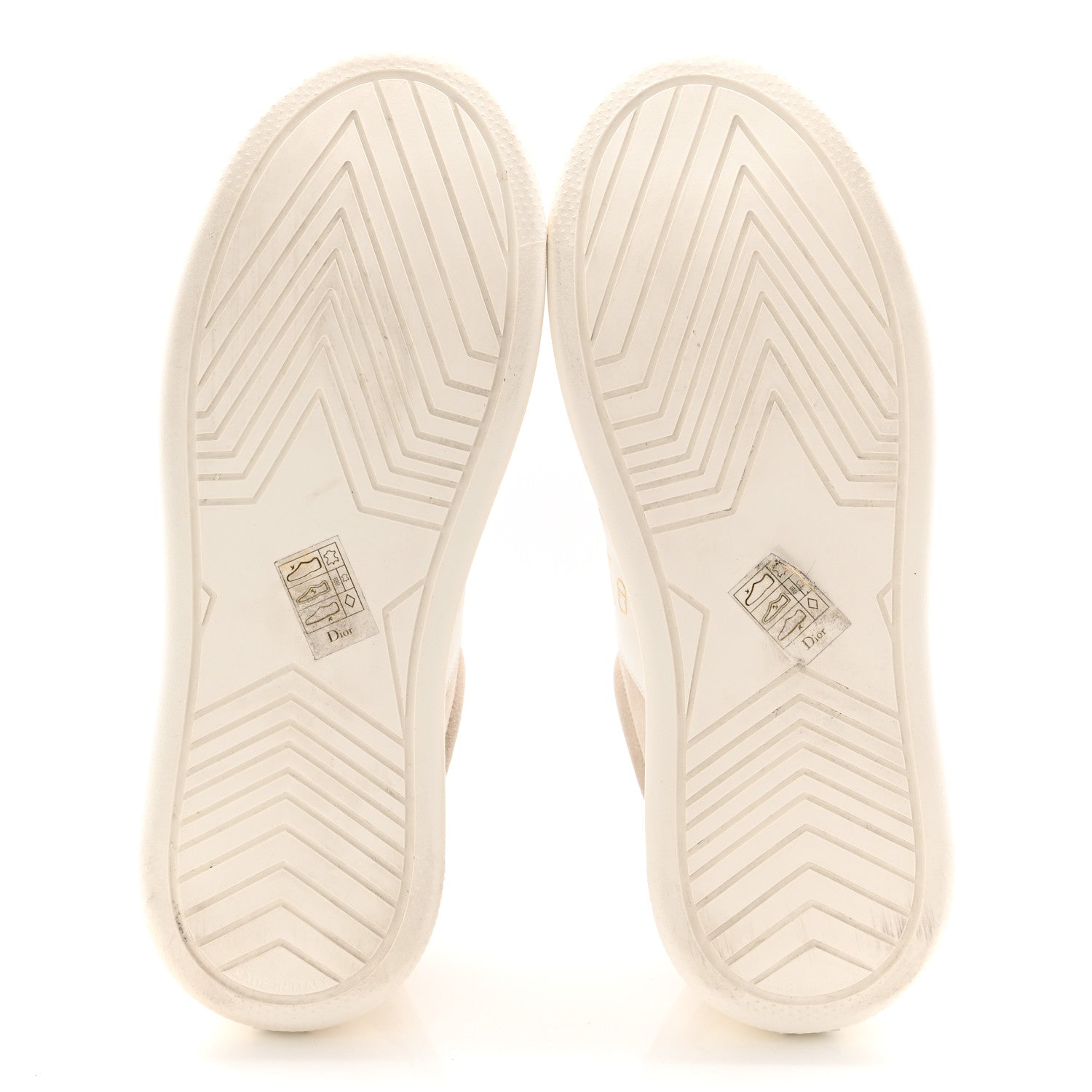 Christian Dior Suede Calfskin Dior Star Ors Platform Sneakers White Black 39 Light Beige White 6 of 10