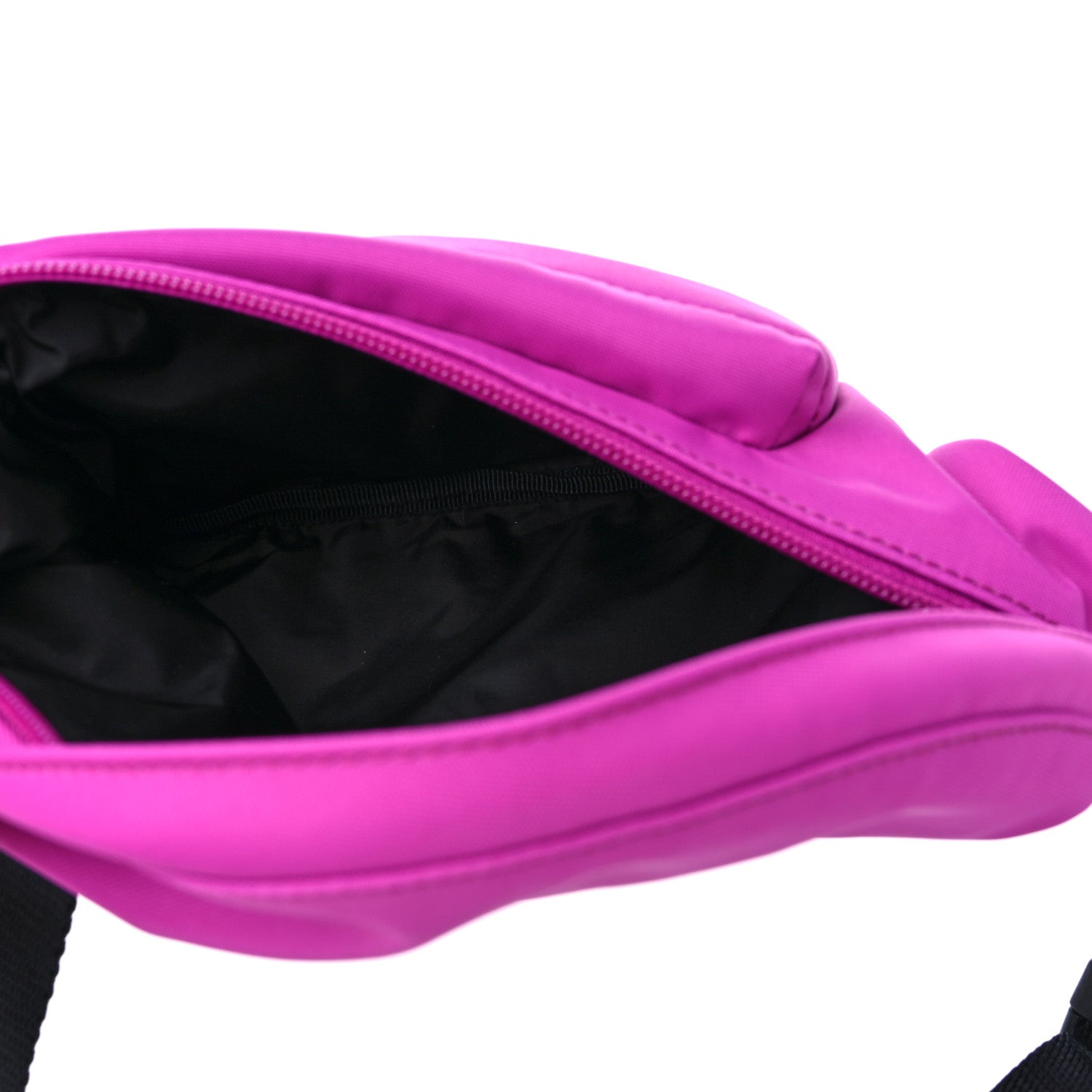 Balenciaga Sport Nylon Logo Embroidered Small Wheel Beltpack Fuchsia Black 5 of 8