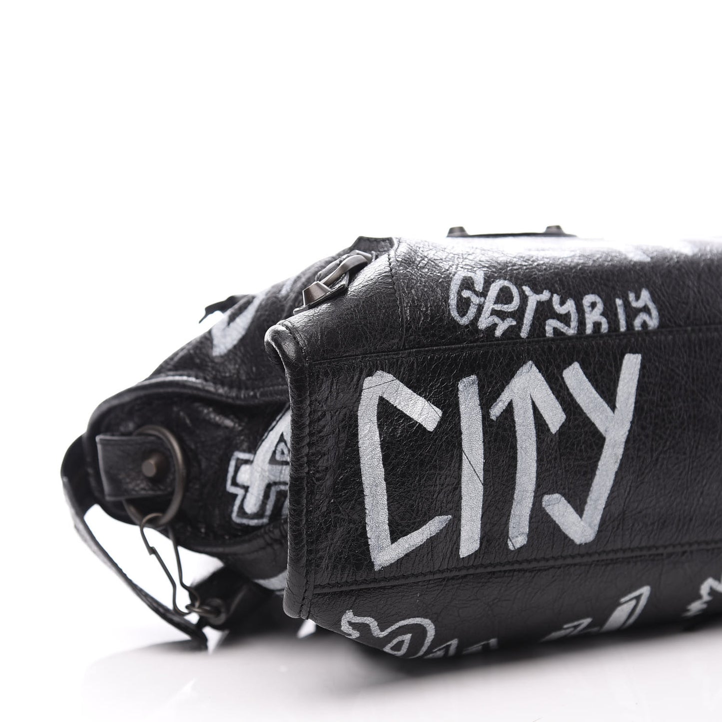 Agneau Classic Hardware Graffiti All Over S City Black