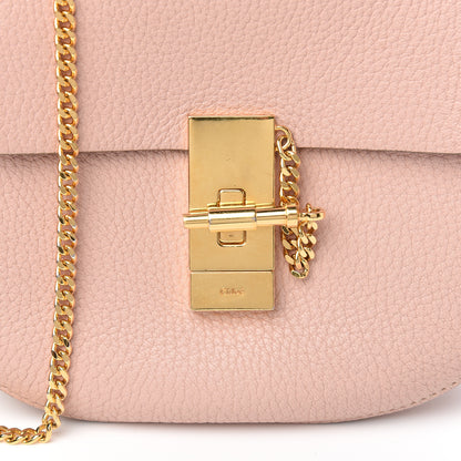 Chloe Grained Lambskin Mini Drew Shoulder Bag Cement Pink 8 of 8