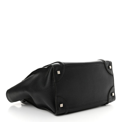 Celine Drummed Calfskin Mini Luggage Black 4 of 19