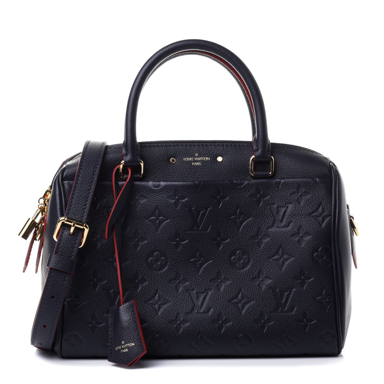 Louis Vuitton Empreinte Speedy Bandouliere 25 NM Marine Rouge 1 of 4
