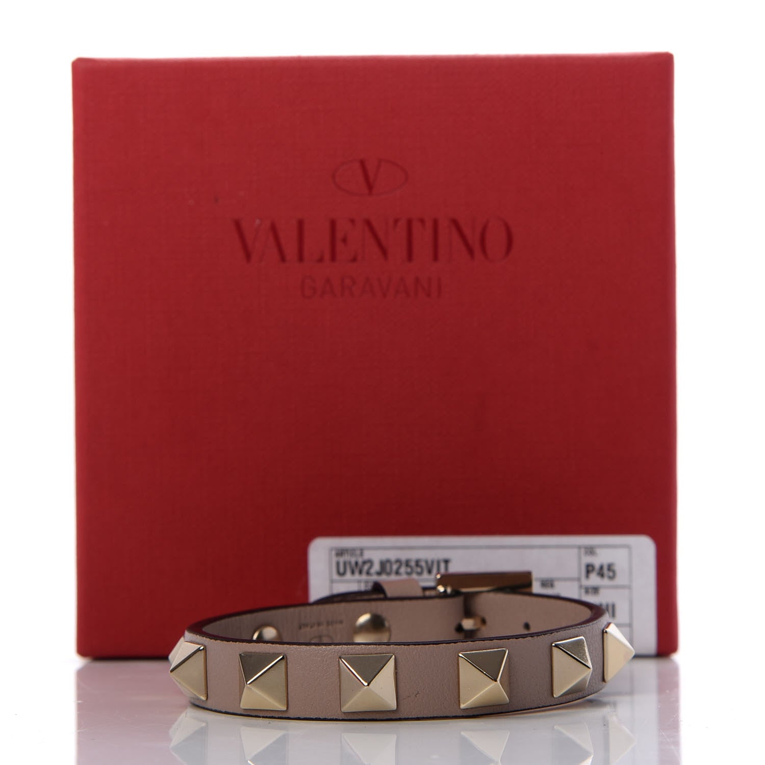 Valentino Garavani Vitello Rockstud Bracelet Poudre 5 of 5