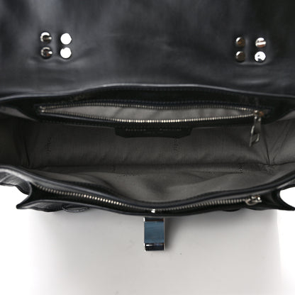 Proenza Schouler Crinkled Patent Calfskin Medium PS1 Satchel Black 5 of 8