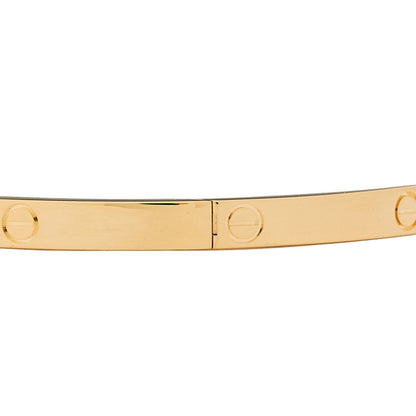 Cartier 18K Yellow Gold Small LOVE Bracelet 18 6 of 8