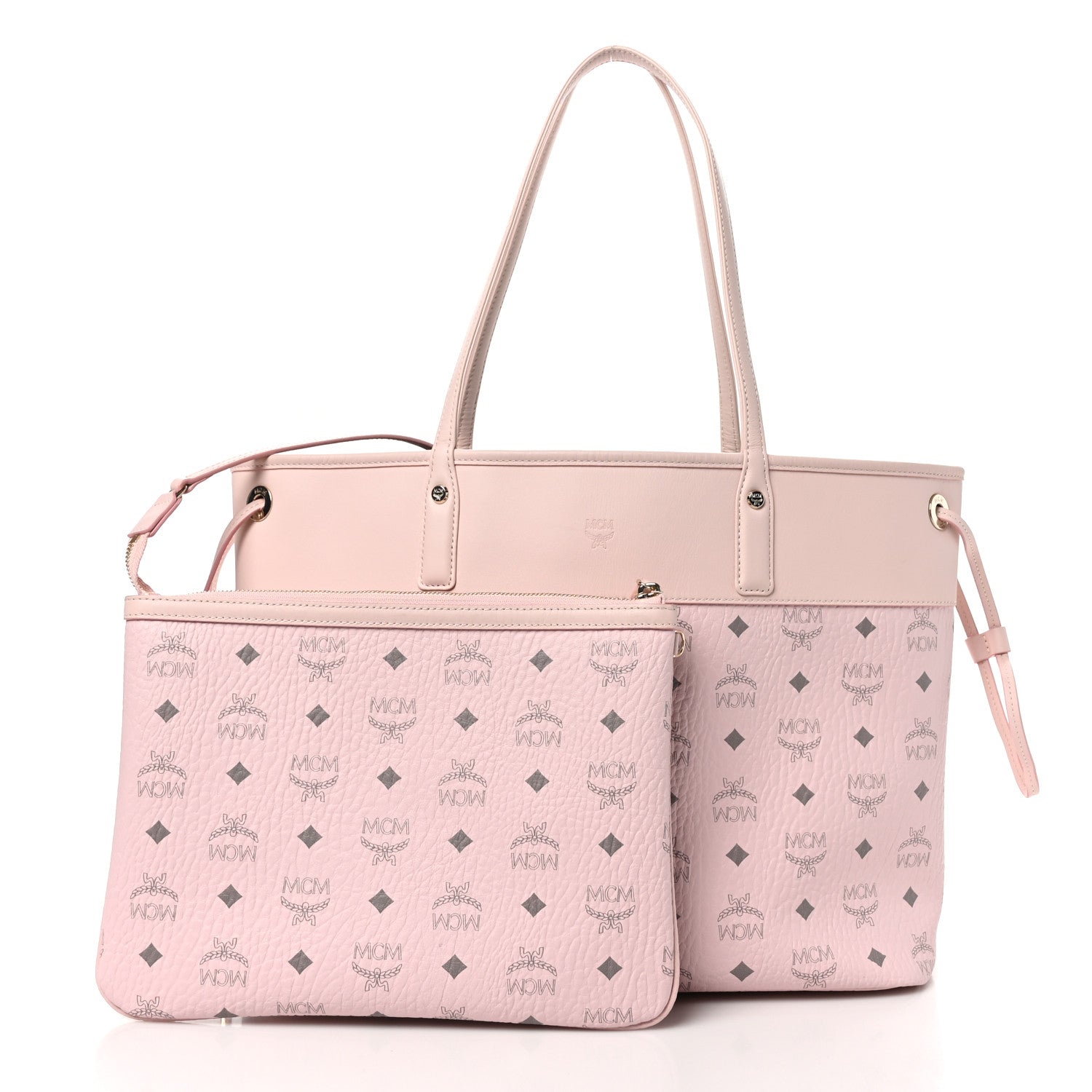 MCM Visetos Aren Tote Powder Pink 3 of 10