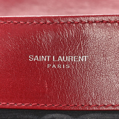 Saint Laurent Calfskin Y Quilted Monogram Medium Loulou Chain Satchel Palissandre 7 of 14