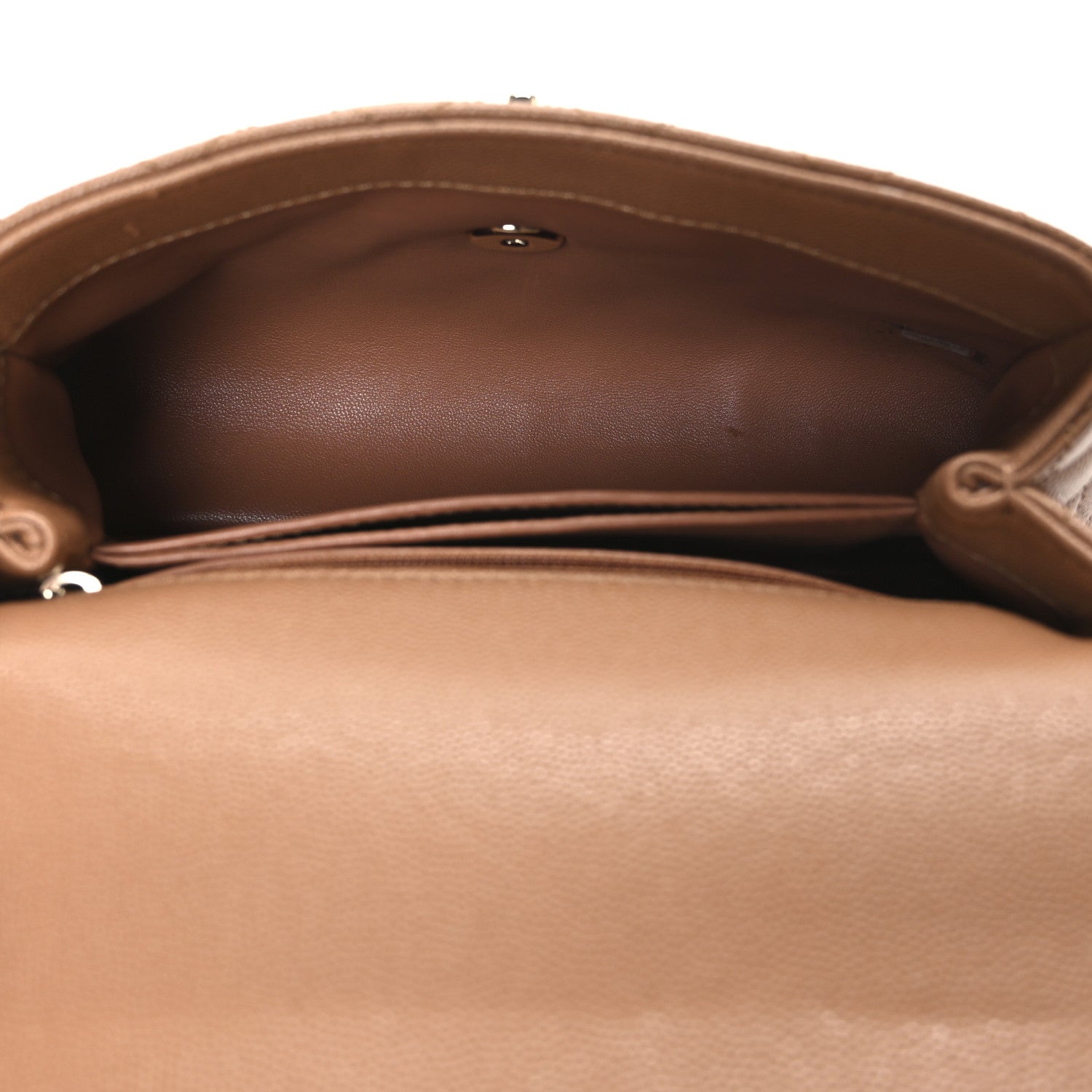 Chanel Caviar Quilted Mini Coco Handle Flap Beige 5 of 10