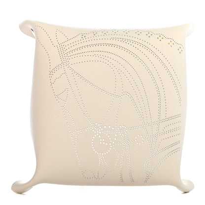 Hermes Taurillon Clemence Mises et Relances Robe Du Soire Change Tray Jaune Ivoire 2 of 4