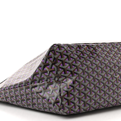 Goyard Goyardine Saint Louis Claire Voie GM Black Purple 9 of 10