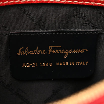 Salvatore Ferragamo Pigskin Gancini Hobo Red 6 of 13