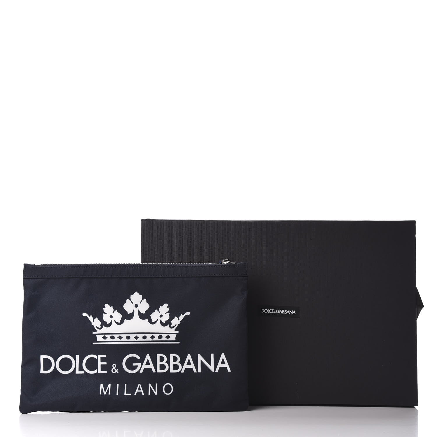 Dolce & Gabbana Nylon Logo Crown Pouch Blue 8 of 8