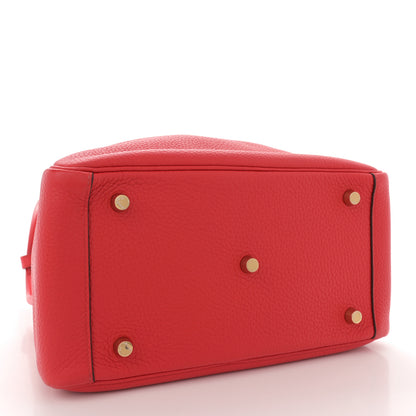 Hermes Taurillon Clemence Lindy 26 Rouge Casaque 4 of 12