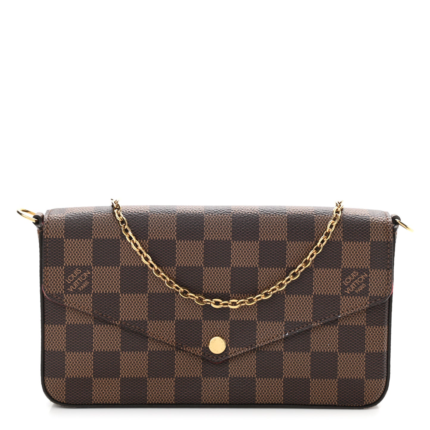 Damier Ebene Pochette Felicie Chain Wallet