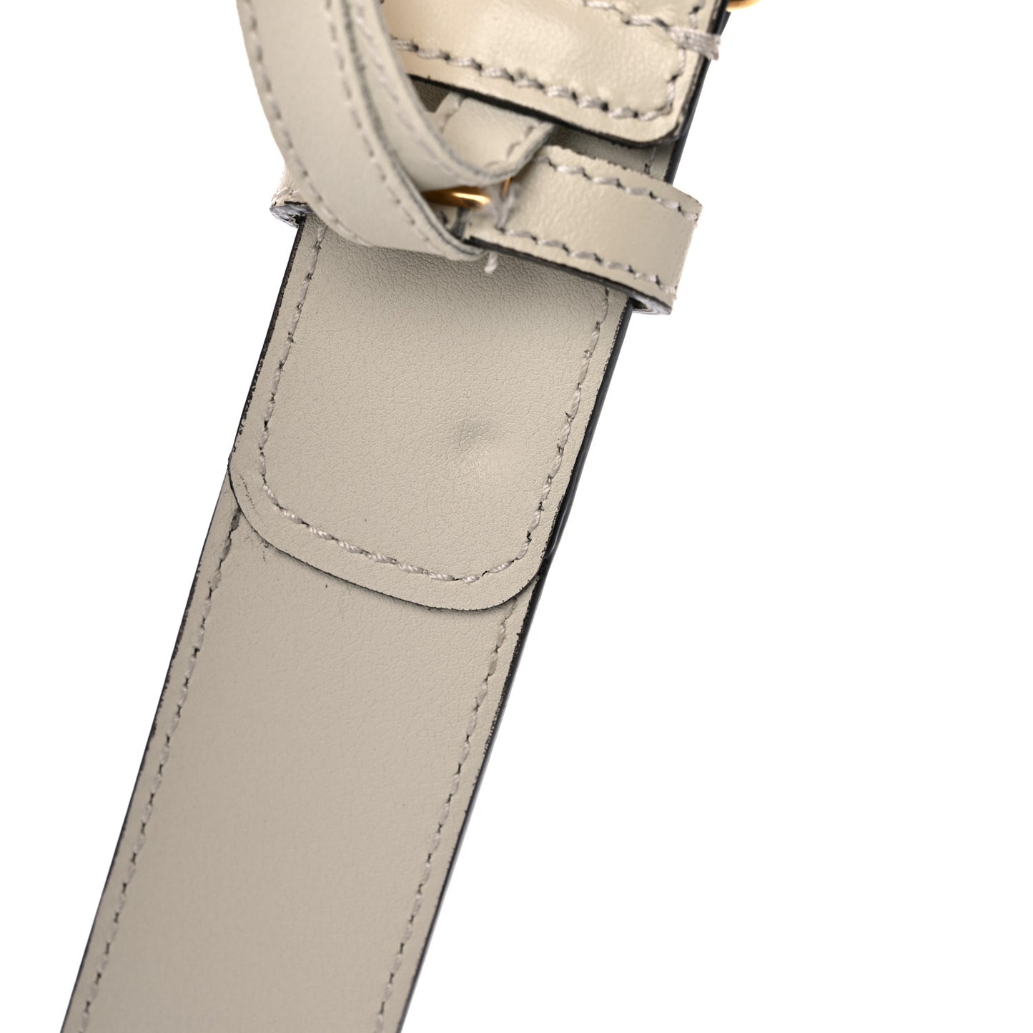 GG Supreme Monogram Matte Plutone Calfskin Double G 30mm Belt 105 42 Beige Ebony Mystic White