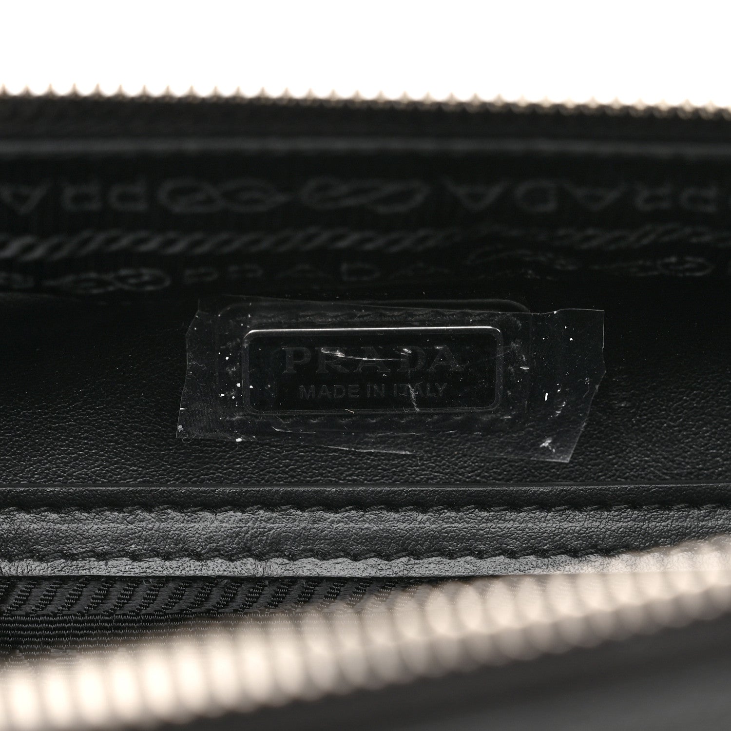 Prada Saffiano Travel Medium Brique Crossbody Bag Black 6 of 12