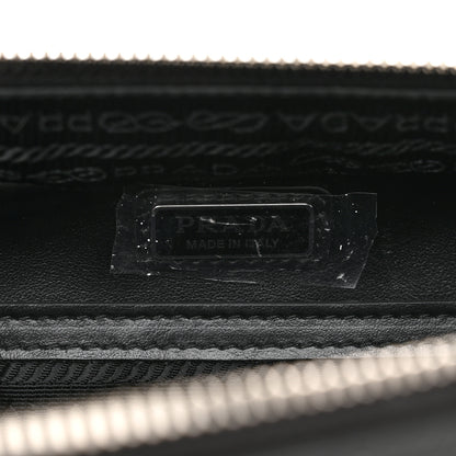 Prada Saffiano Travel Medium Brique Crossbody Bag Black 6 of 12