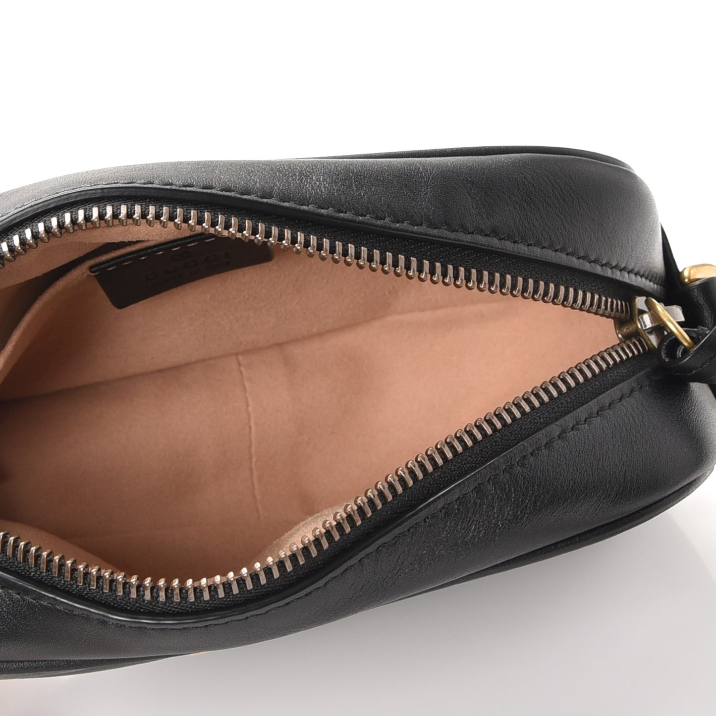 Calfskin Matelasse Mini GG Marmont Chain Shoulder Bag Black