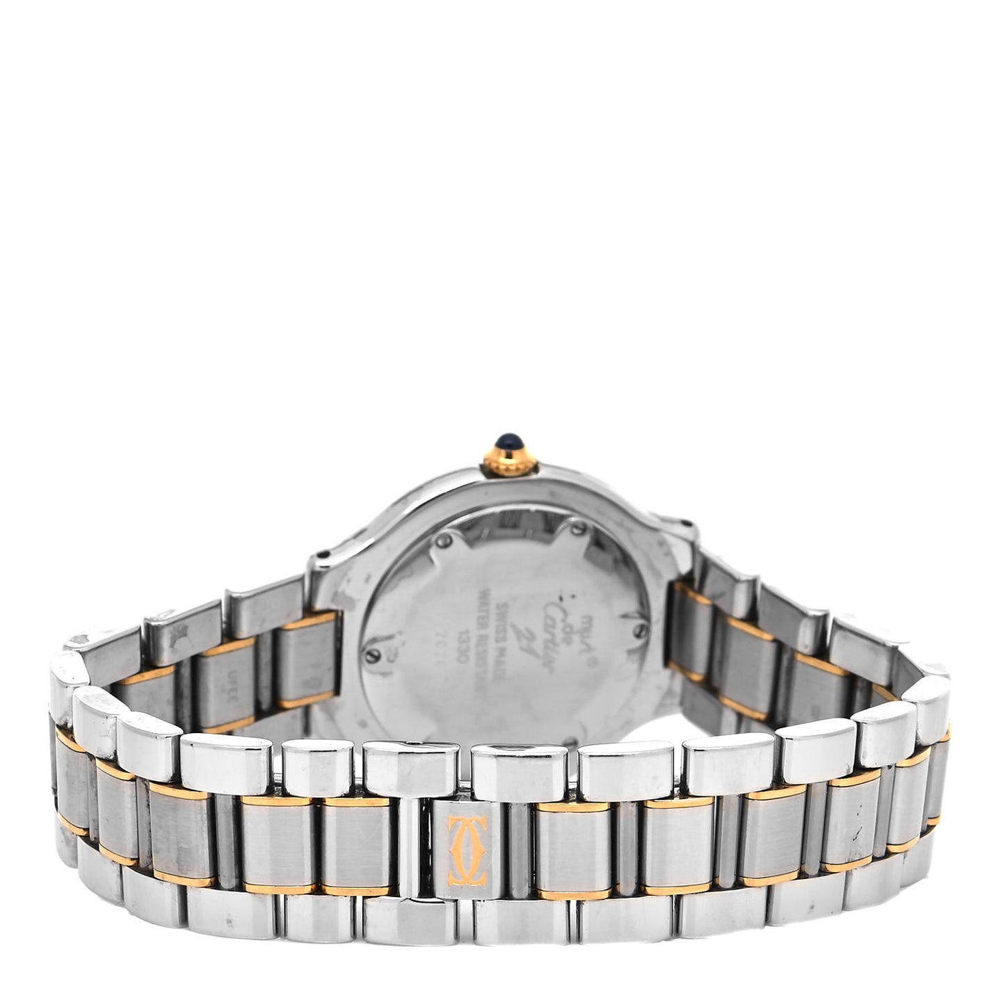 Stainless Steel 18K Yellow Gold 31mm Must De 21 Quartz Watch