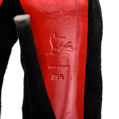 Christian Louboutin Suede Palais Royal 140 Pumps 39.5 Black 6 of 7