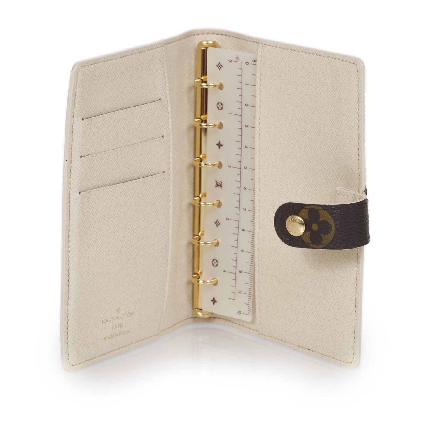 Monogram Malle Blanche Small Ring Agenda PM