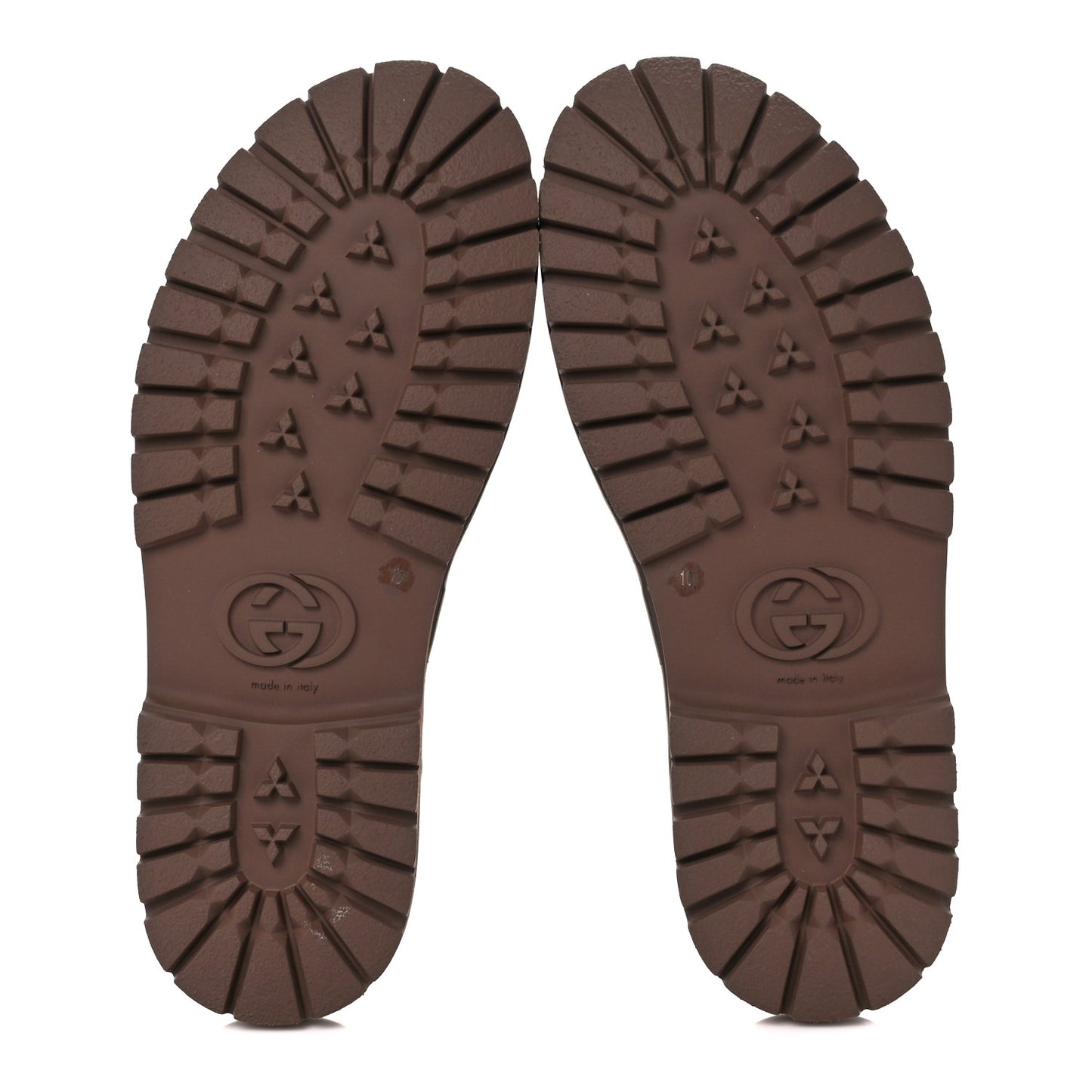 GG Supreme Monogram Miro Soft Calfskin Men's Horsebit Slippers 10 Beige Ebony New Acero
