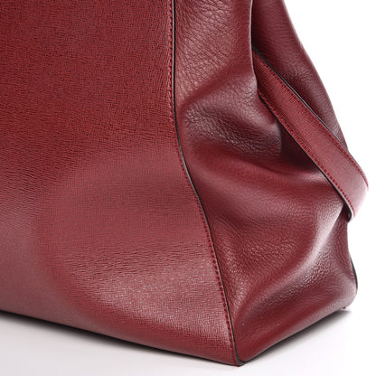 Fendi Vitello Elite Regular 2Jours Tote Rosso Scuro Ciliegia 11 of 11