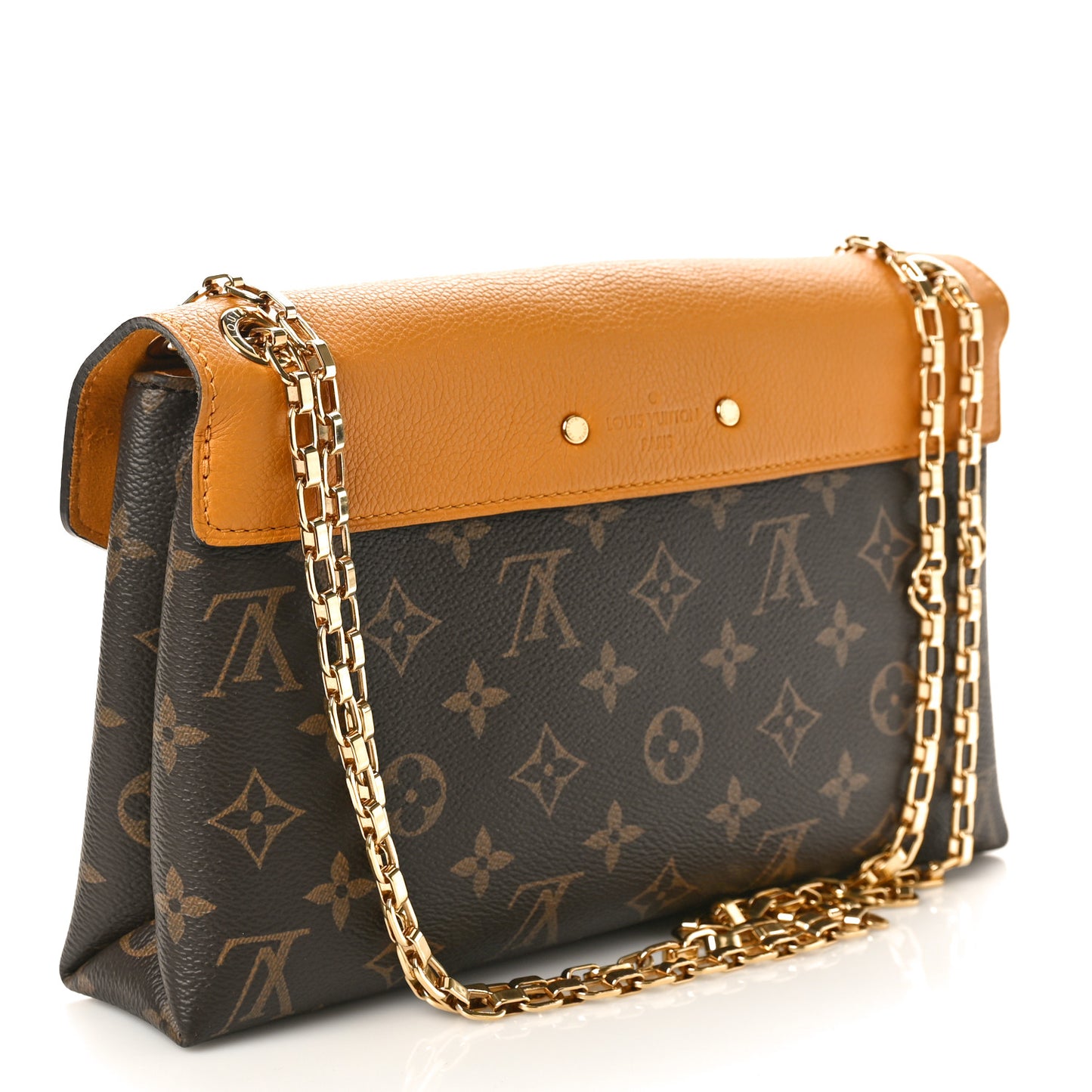 LOUIS VUITTON Monogram Pallas Chain Safran