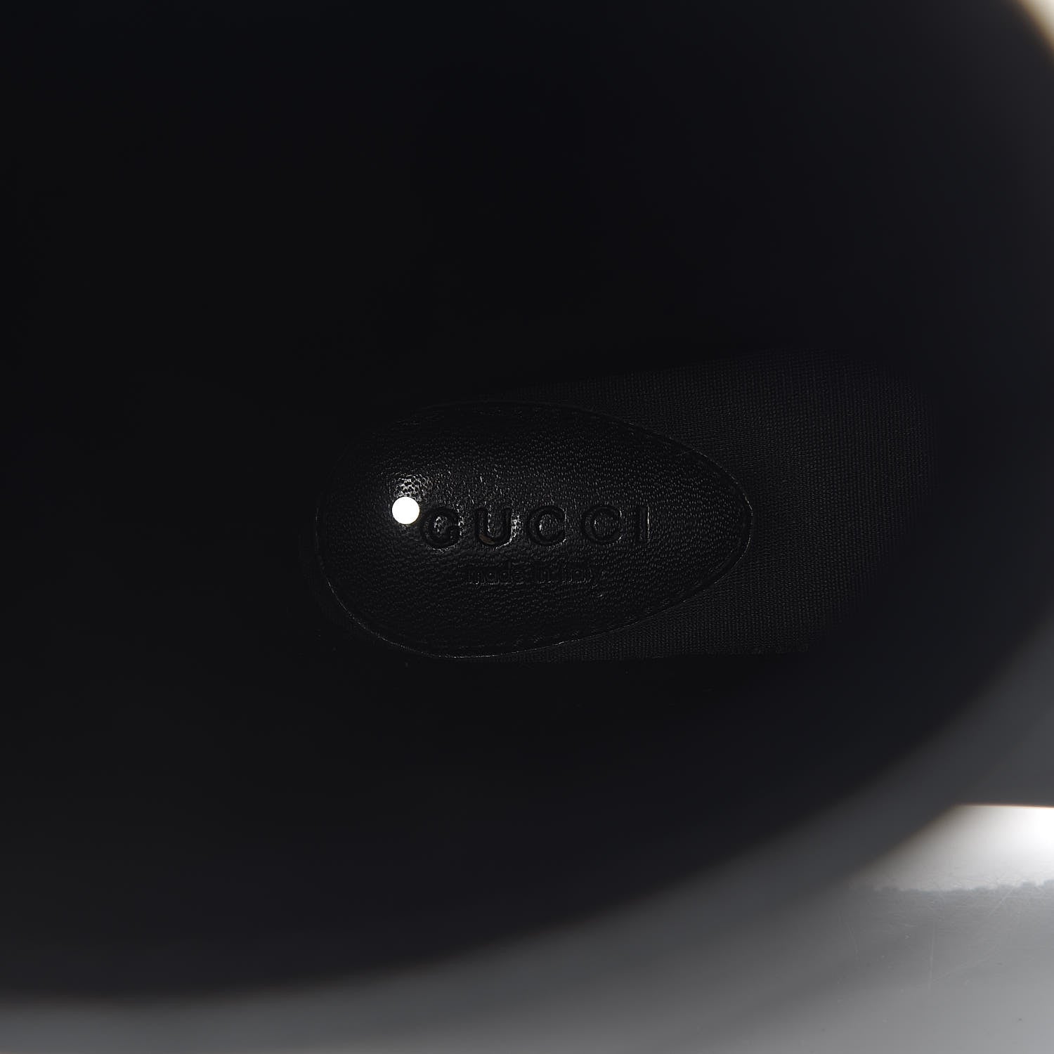 Gucci Rubber Monogram Knee High Rain Boots 37 Black 12 of 12