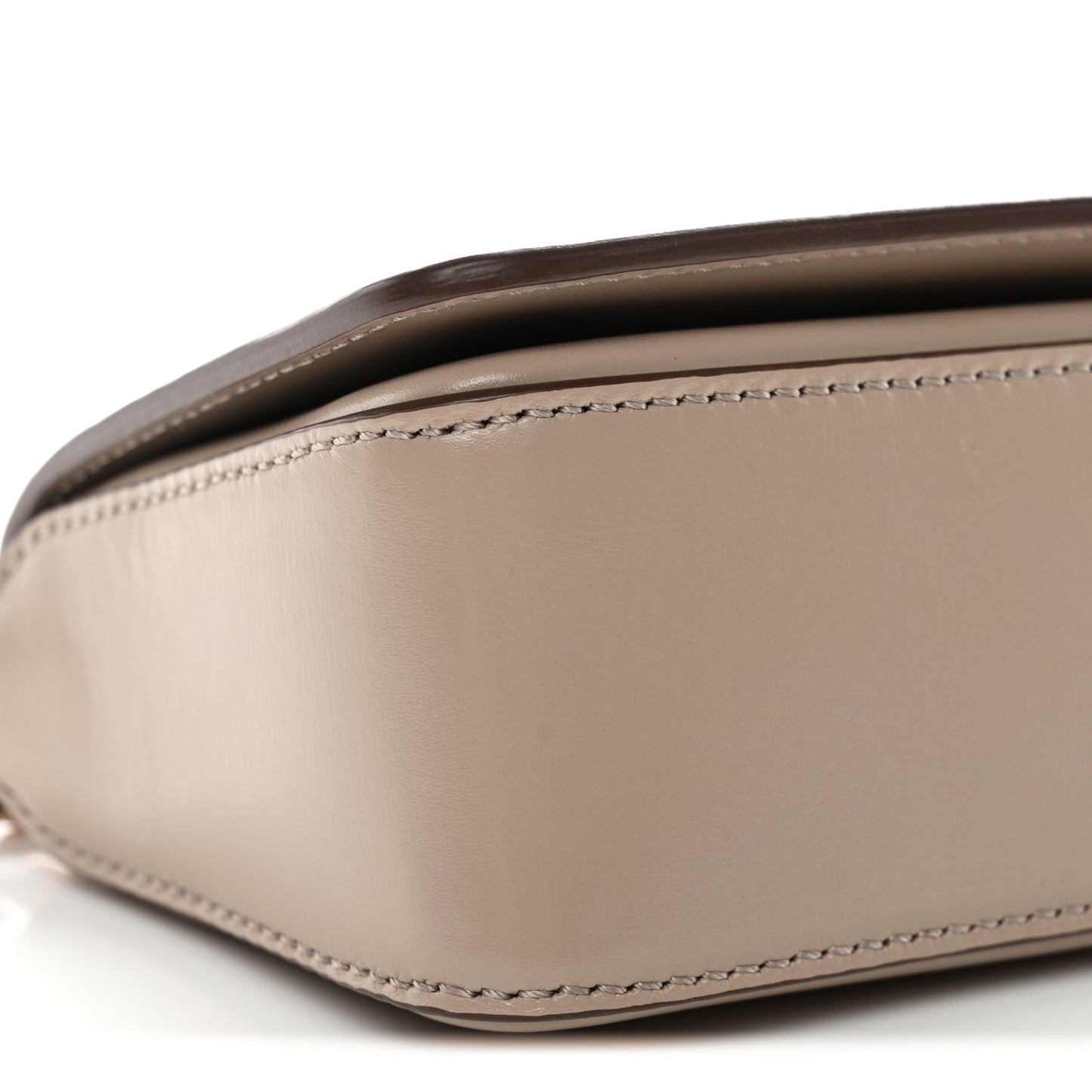 Palmellato Calfskin TF Triple Chain Shoulder Bag Beige