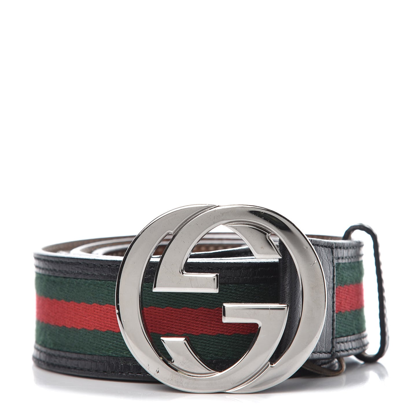 Calfskin Web Interlocking G Belt 105 42 Black