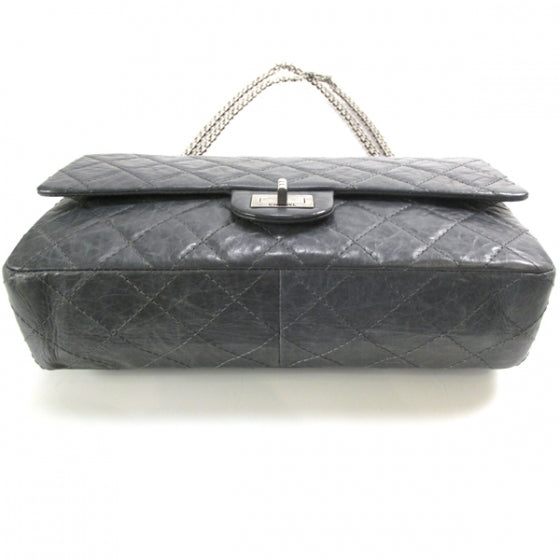 Chanel Distressed Leather 50th Anniversary 2.55 Reissue 226 Flap Grey 4 of 10