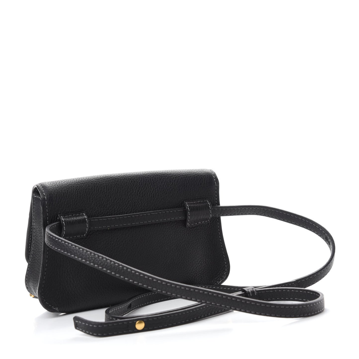 Calfskin Marcie Convertible Belt Bag Black