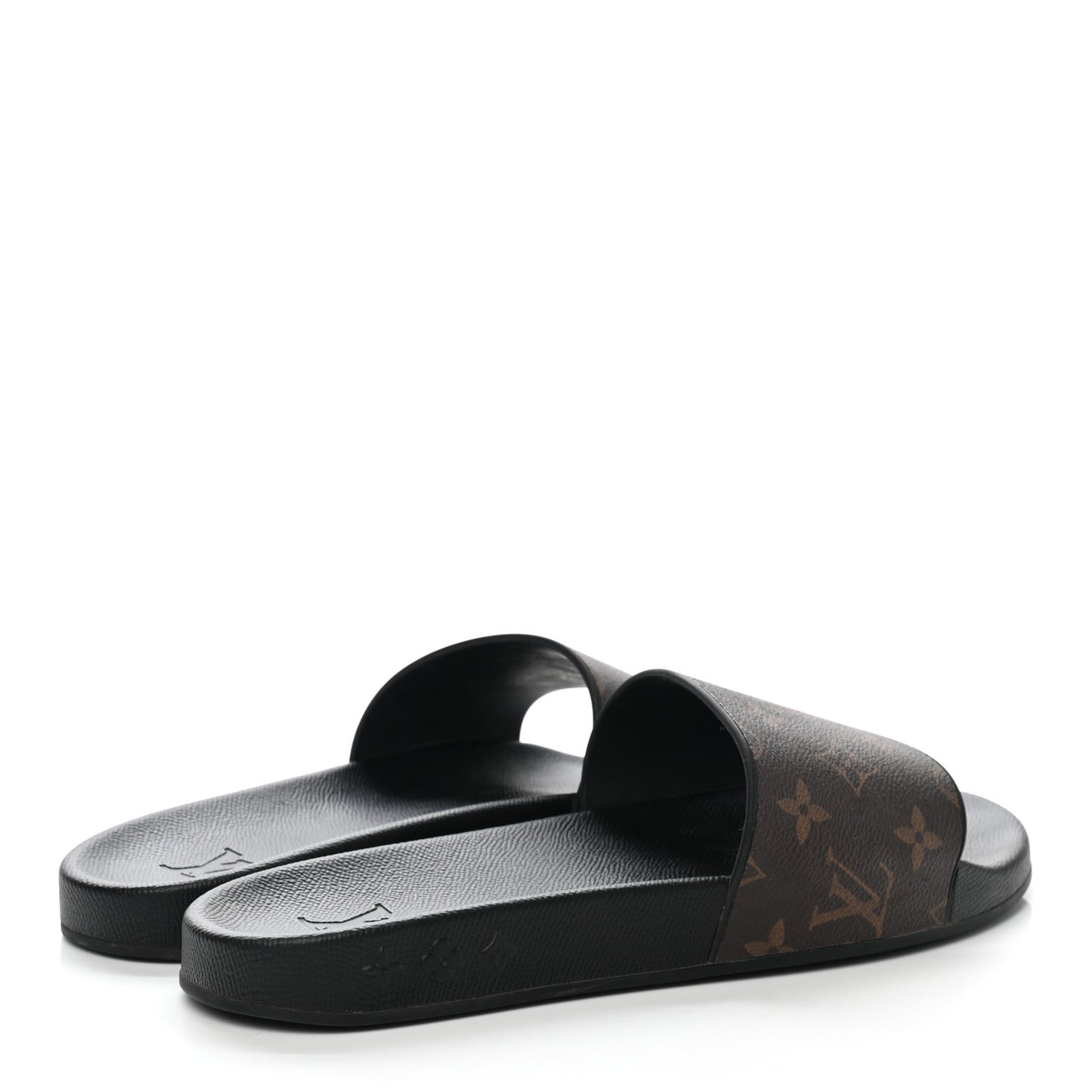 Rubber Monogram Mens Waterfront Mules 8 Macassar
