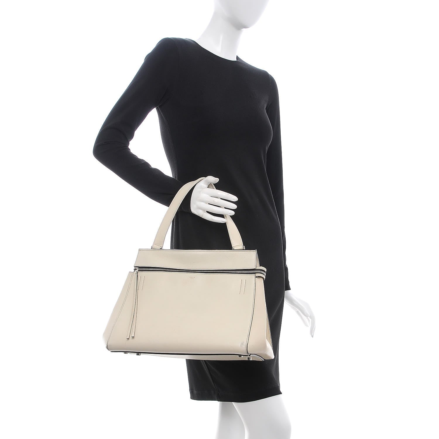 Celine Grained Calfskin Large Edge Shoulder Bag 2 of 21