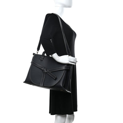 Loewe Calfskin Gate Tote Midnight Blue 2 of 14