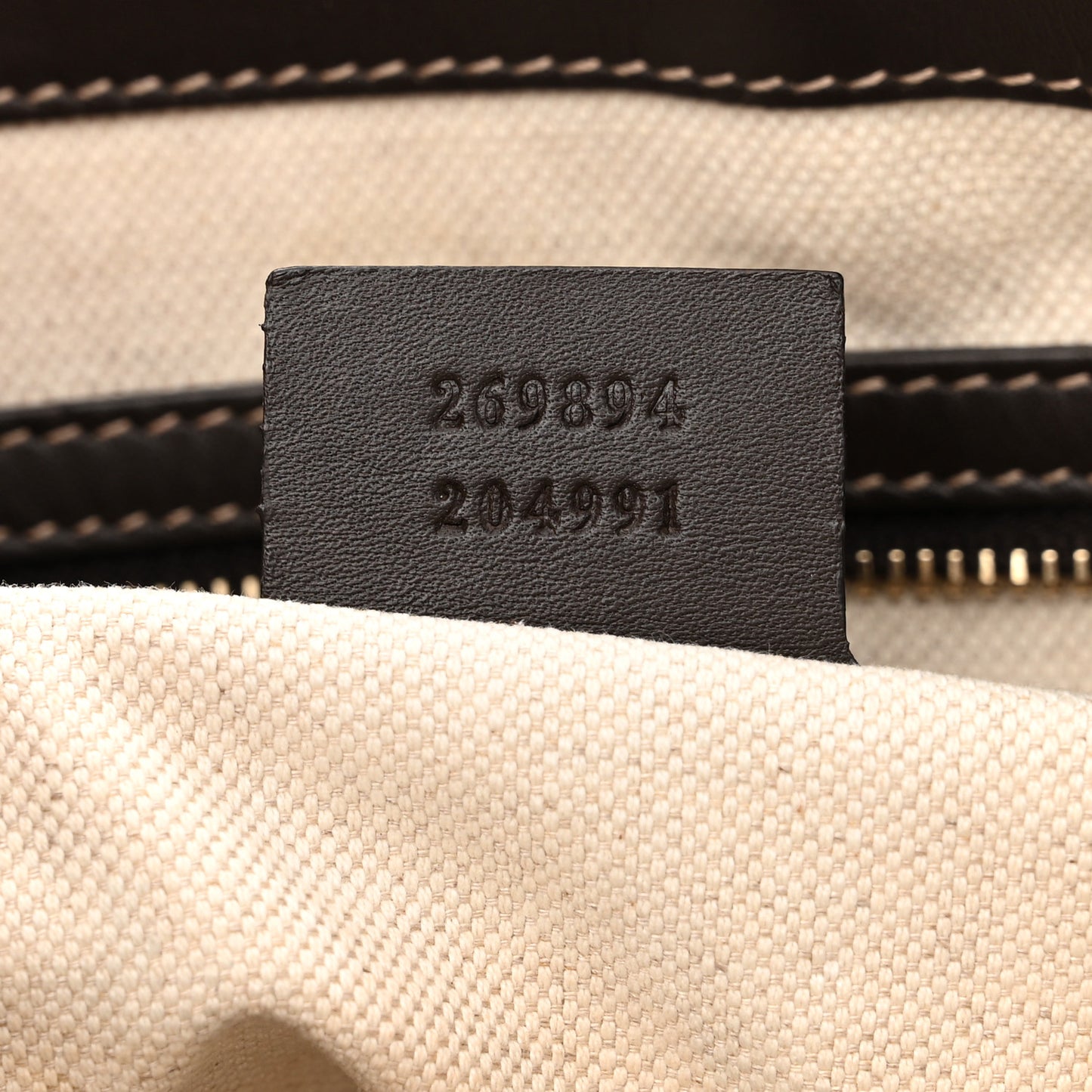 Monogram Web Mayfair Top Handle Satchel Dark Brown