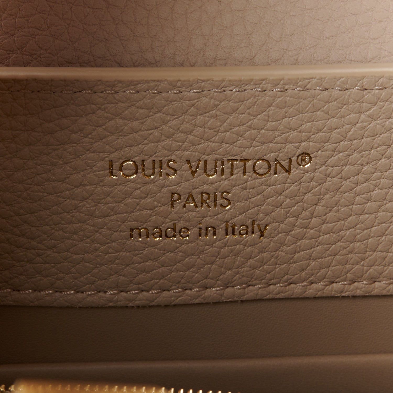 Louis Vuitton Taurillon Capucines BB Galet 6 of 9