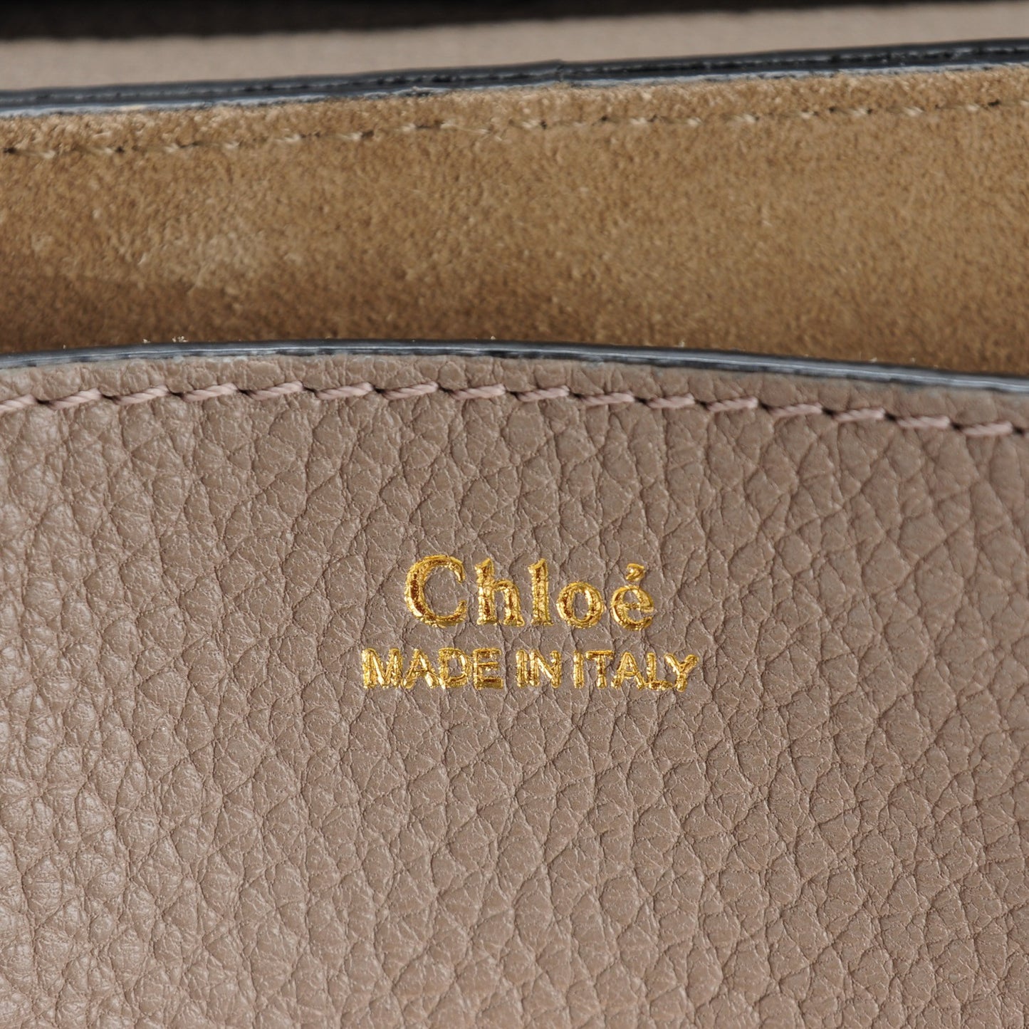 Grained Lambskin Mini Drew Shoulder Bag Motty Grey